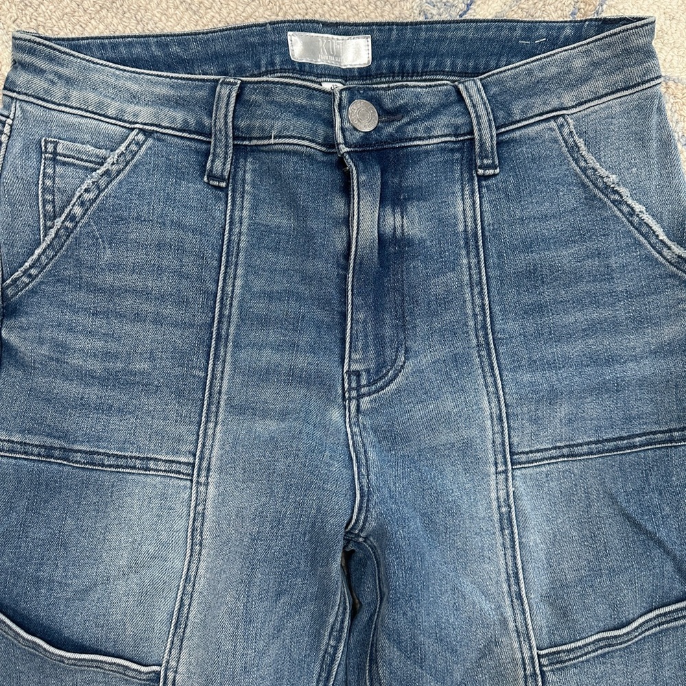 Kut from the Kloth Straight Leg Blue Jeans - Picture 3 of 7